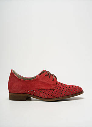 Derbies bout pointu talon plat jusqu'à 3cm rouge DORKING femme