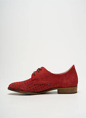 Derbies bout pointu talon plat jusqu'à 3cm rouge DORKING femme
