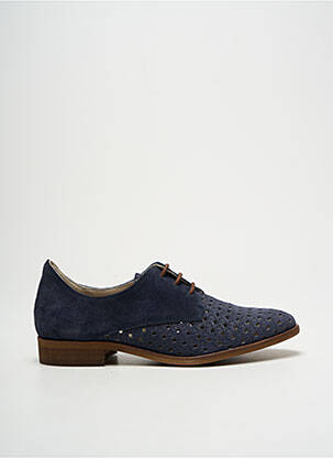 Derbies bout pointu talon plat jusqu'à 3cm bleu DORKING femme