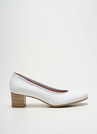 Escarpins matière lisse talon de 4 à 6cm blanc DORKING femme