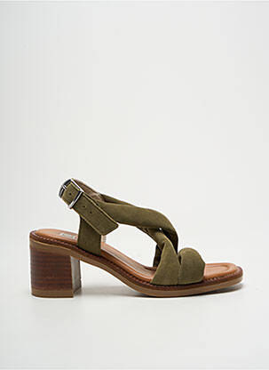 Sandales/nu pieds talon bottier talon de 4 à 6cm vert DORKING femme