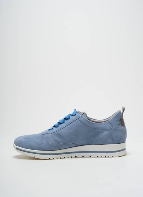 Baskets nubuck talon plat jusqu'à 3cm bleu DORKING femme
