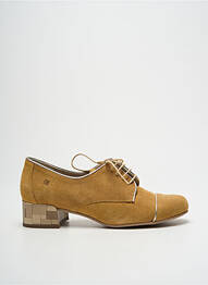 Derbies nubuck talon plat jusqu'à 3cm or DORKING femme