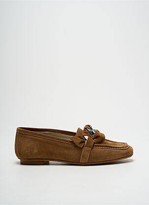 Mocassins nubuck talon plat jusqu'à 3cm marron DORKING femme