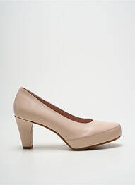 Escarpins matière lisse talon de 7 à 9cm beige DORKING femme