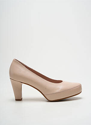 Escarpins matière lisse talon de 7 à 9cm beige DORKING femme