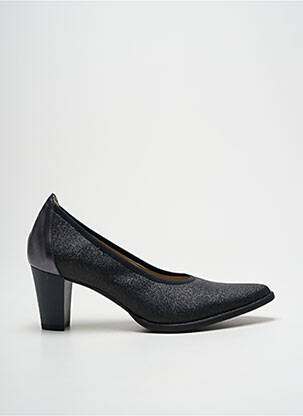 Escarpins tissage satiné talon de 4 à 6cm noir DORKING femme