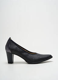 Escarpins tissage satiné talon de 4 à 6cm noir DORKING femme