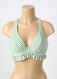 Haut de maillot de bain stretch haut soutien-gorge emboitant vert FREYA femme