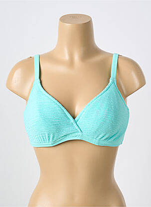 Haut de maillot de bain stretch bleu FREYA femme