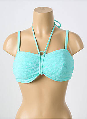 Haut de maillot de bain stretch haut bandeau bleu FREYA femme