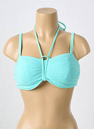 Haut de maillot de bain stretch haut bandeau bleu FREYA femme