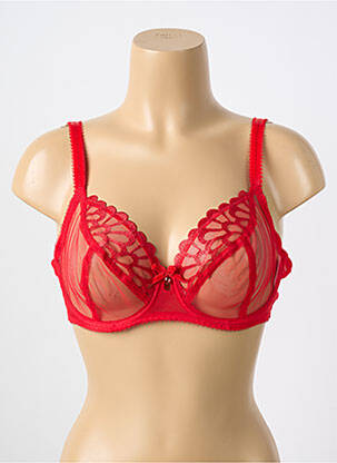 Soutien-gorge légère et transparente haut soutien-gorge emboitant rouge FREYA femme