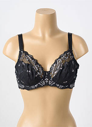 Soutien-gorge broderie haut soutien-gorge emboitant noir FANTASIE femme