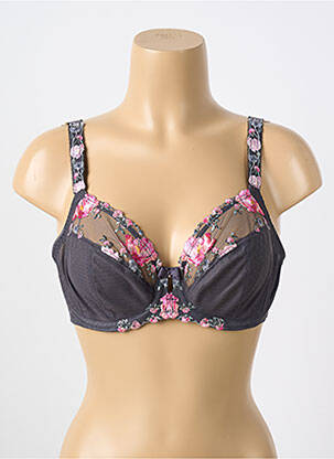 Soutien-gorge broderie haut soutien-gorge emboitant gris FANTASIE femme
