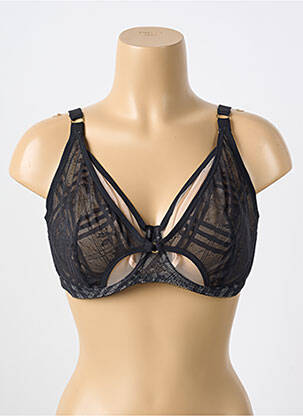 Soutien-gorge tissage tulle haut soutien-gorge emboitant noir FREYA femme