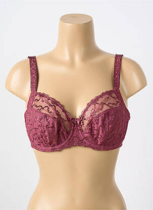 Soutien-gorge effet matière satinée haut soutien-gorge emboitant violet FANTASIE femme