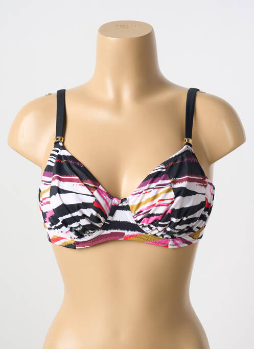 Haut de maillot de bain stretch haut soutien-gorge emboitant noir FANTASIE femme