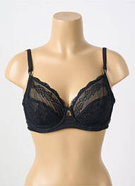 Soutien-gorge tissage dentelle haut soutien-gorge emboitant noir WACOAL femme