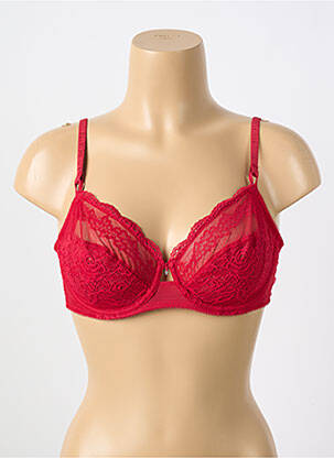 Soutien-gorge tissage dentelle haut soutien-gorge emboitant rouge WACOAL femme