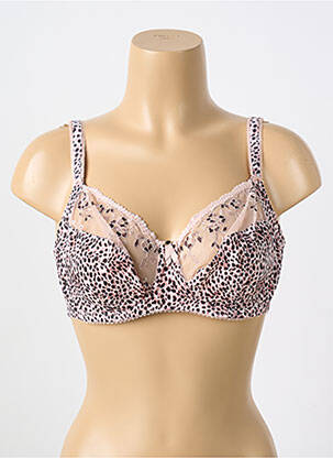 Soutien-gorge effet matière satinée haut soutien-gorge emboitant marron FANTASIE femme