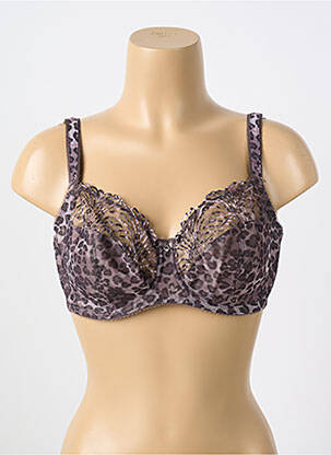 Soutien-gorge légère et transparente haut soutien-gorge emboitant marron FANTASIE femme