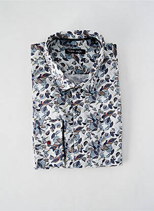 Chemise manches longues imprimé fantaisie blanc LA CIBLE ROUGE homme