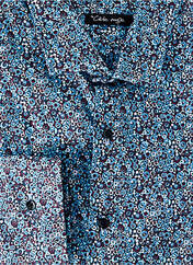 Chemise manches longues bleu LA CIBLE ROUGE pour homme seconde vue