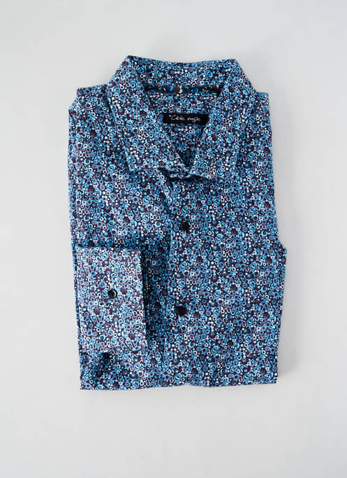 Chemise manches longues bleu LA CIBLE ROUGE pour homme