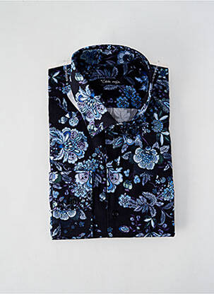 Chemise manches longues coupe droite noir LA CIBLE ROUGE homme