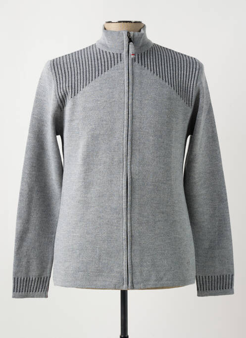 Gilet manches longues gris LA CIBLE ROUGE pour homme