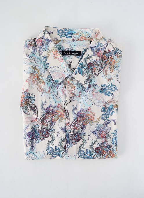 Chemise manches longues beige LA CIBLE ROUGE pour homme