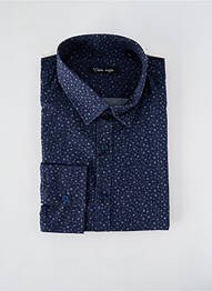 Chemise manches longues imprimé fantaisie bleu LA CIBLE ROUGE homme