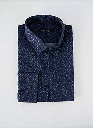 Chemise manches longues imprimé fantaisie bleu LA CIBLE ROUGE homme