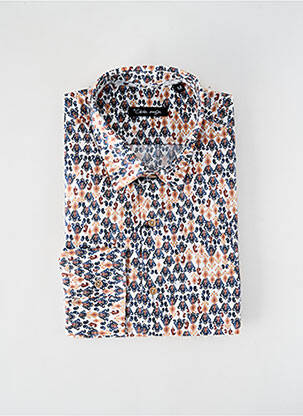 Chemise manches longues imprimé fantaisie blanc LA CIBLE ROUGE homme