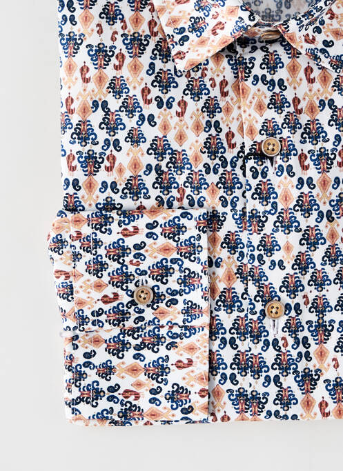 Chemise manches longues blanc LA CIBLE ROUGE pour homme