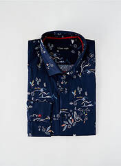 Chemise manches longues bleu LA CIBLE ROUGE pour homme seconde vue