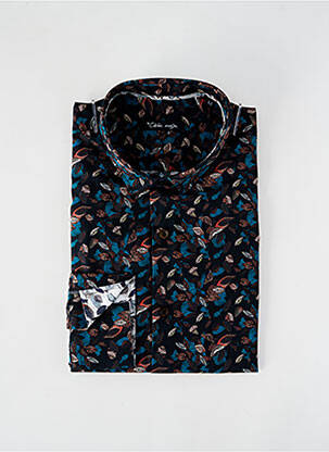 Chemise manches longues imprimé fantaisie noir LA CIBLE ROUGE homme