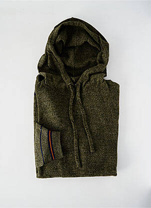 Pull stretch manches longues vert LA CIBLE ROUGE homme