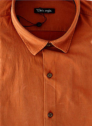 Chemise manches longues coupe droite orange LA CIBLE ROUGE homme