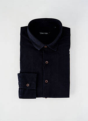 Chemise manches longues coupe droite noir LA CIBLE ROUGE homme
