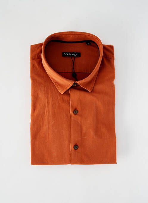 Chemise manches longues orange LA CIBLE ROUGE pour homme