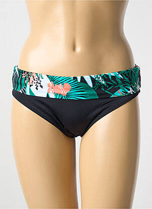 Bas de maillot de bain imprimé tie and dye culotte noir FREYA femme