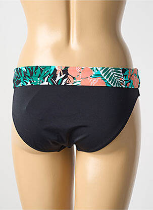Bas de maillot de bain imprimé tie and dye culotte noir FREYA femme