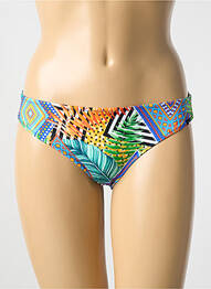 Bas de maillot de bain imprimé fantaisie culotte bleu FREYA femme