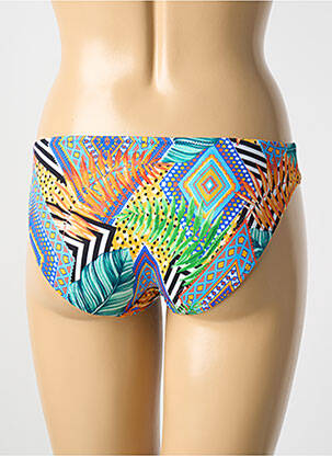 Bas de maillot de bain imprimé fantaisie culotte bleu FREYA femme