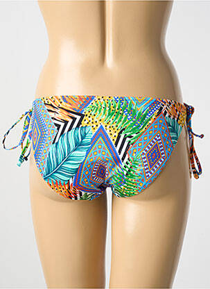 Bas de maillot de bain imprimé fantaisie bikini bleu FREYA femme