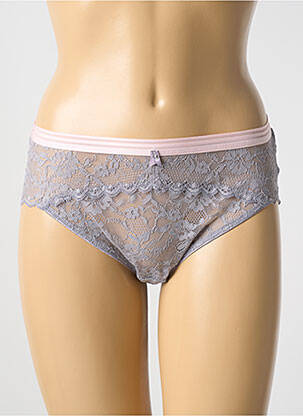 Culotte tissage dentelle gris FREYA femme