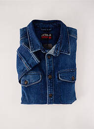 Chemise manches longues poches bleu LA CIBLE ROUGE homme