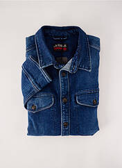 Chemise manches longues bleu LA CIBLE ROUGE pour homme seconde vue